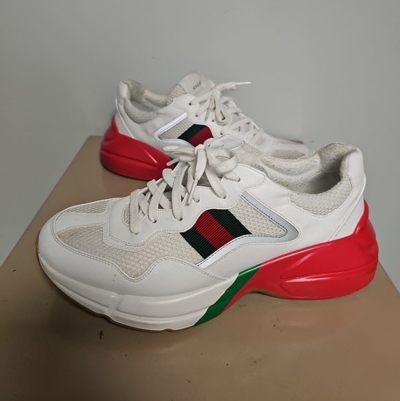 Gucci Other - Gucci Rhyton 'White Red Green Reflective' 643491- Size 10